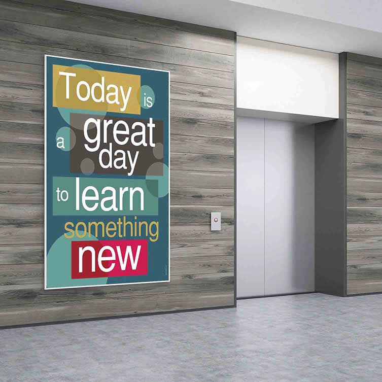 Asla Vazgeçme Motivasyon Poster Tablo: Umut Dönüm Noktası – B-582