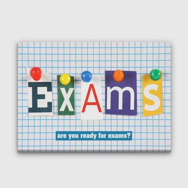 Renkli "EXAMS" Motivasyon Tablosu: Sınavlara Hazır Mısın? – 3244