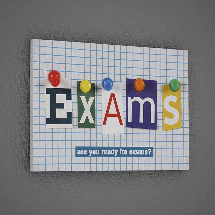 Renkli "EXAMS" Motivasyon Tablosu: Sınavlara Hazır Mısın? – 3244