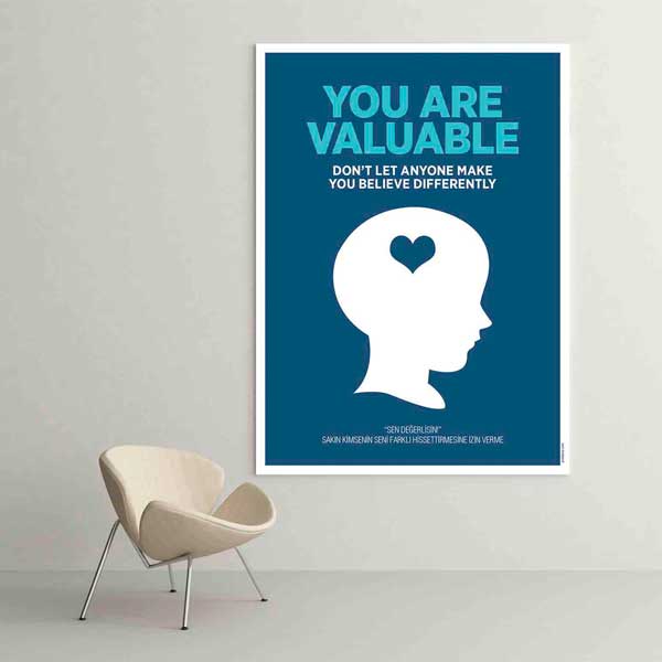 Dileme Çalış Motivasyon Poster Tablo – B-593