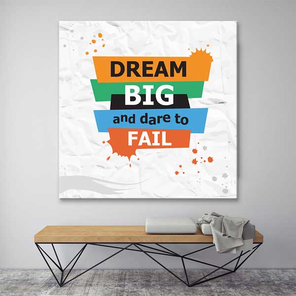 school-wall-posters-3327-02 Büyük Hayal Et ve Başarısız Olmaya Cesaret Et Duvar Tablosu – 3327