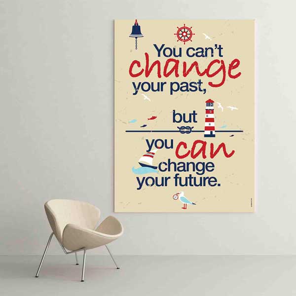 Geçmiş Gelecek Motivasyon Poster Tablo – B-512