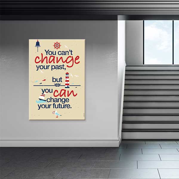 Geçmiş Gelecek Motivasyon Poster Tablo – B-512