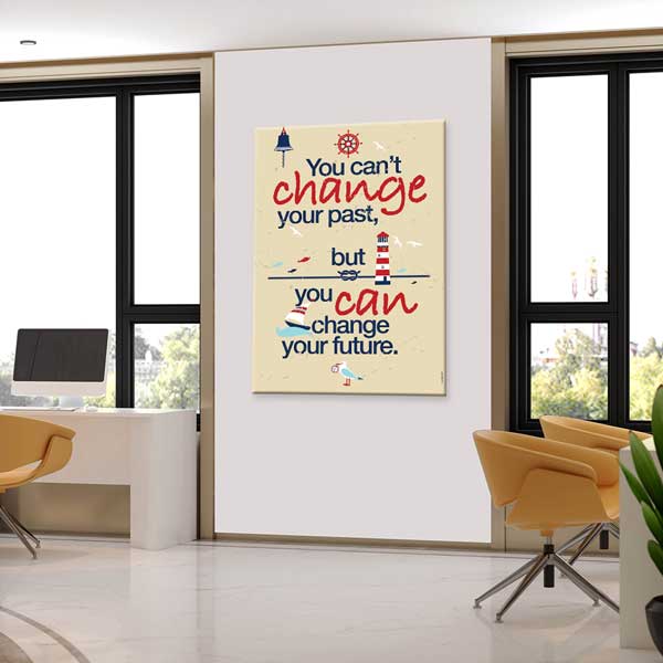 Geçmiş Gelecek Motivasyon Poster Tablo – B-512