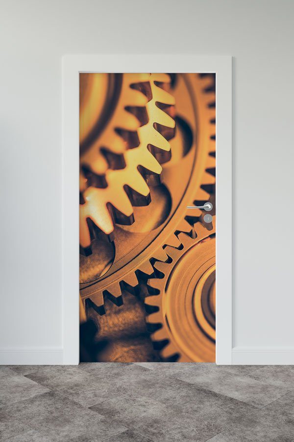 Detaylı Dişli Mekanizma Kapı Giydirme 8539