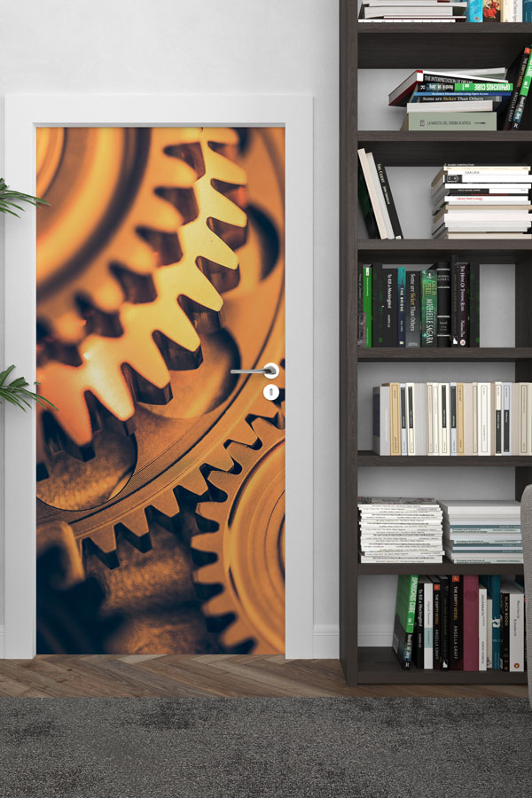 Detaylı Dişli Mekanizma Kapı Giydirme 8539