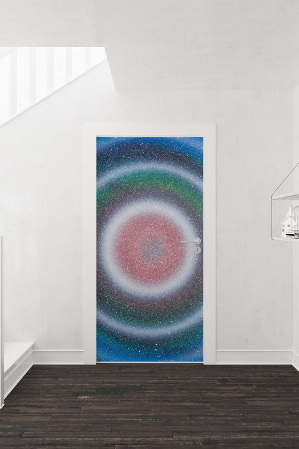 Kozmik Galaksi Temalı Kapı Giydirme 8552