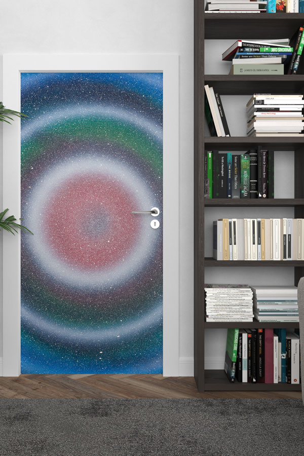 Kozmik Galaksi Temalı Kapı Giydirme 8552