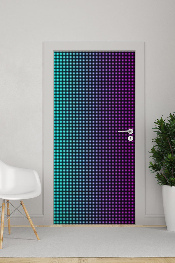 Piksel Geçişli Okul Kapısı Giydirme - Bilim ve Teknoloji Sınıfları İçin 8610