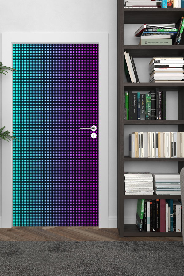 Piksel Geçişli Okul Kapısı Giydirme - Bilim ve Teknoloji Sınıfları İçin 8610