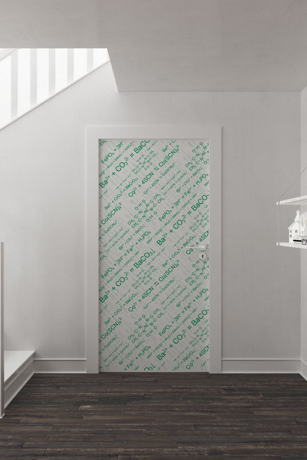 Kimyasal Formül ve Denklem Desenli Dekoratif Kapı Giydirme - Fen Bilimleri Sınıfı 8528