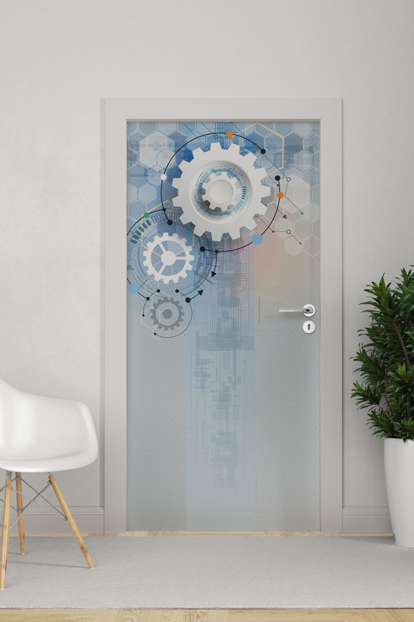 Modern Dişli Teknoloji Kapı Giydirme 8546