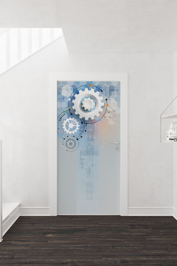 Modern Dişli Teknoloji Kapı Giydirme 8546