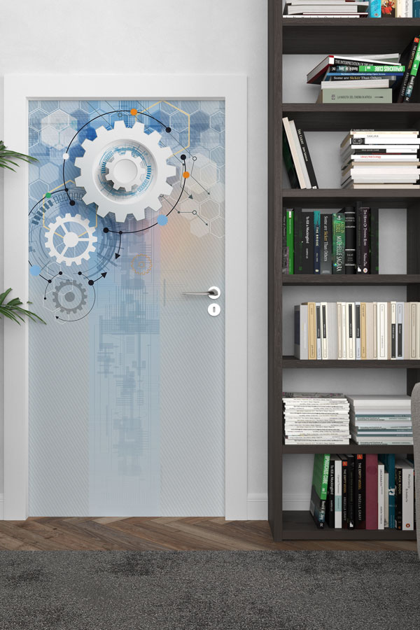 Modern Dişli Teknoloji Kapı Giydirme 8546