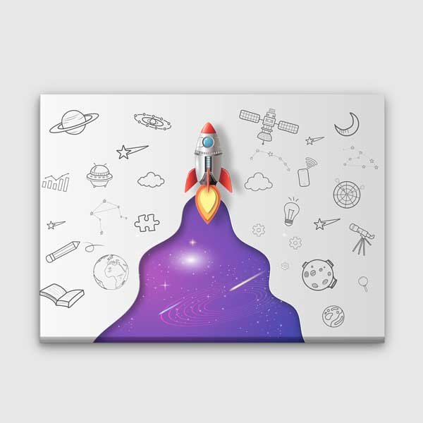 Uzay ve Teknoloji Eğitim Kanvas Tablosu 10375