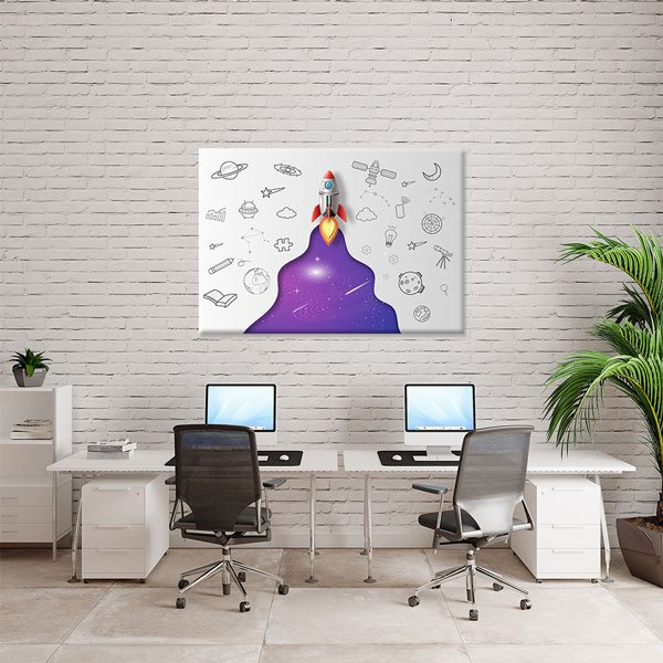 science-class-wall-art-10375-03 Uzay ve Teknoloji Eğitim Kanvas Tablosu 10375