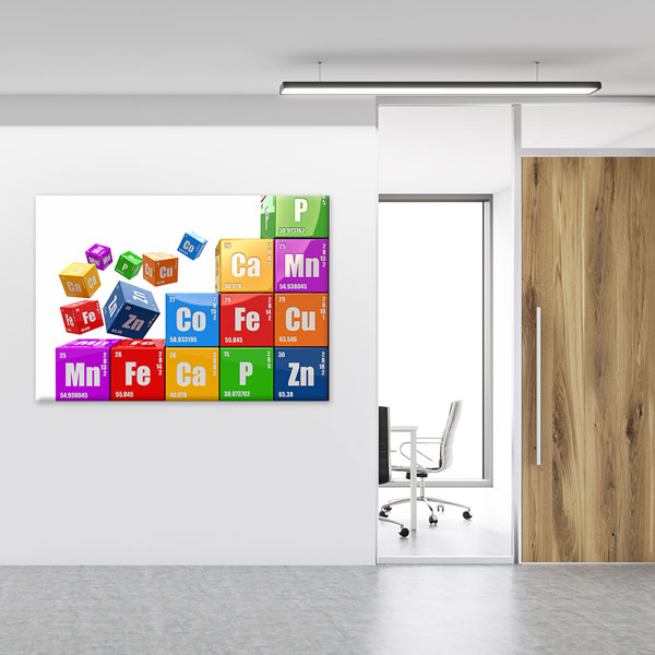 Periyodik Tablo Eğitim Kanvas Tablosu 10376