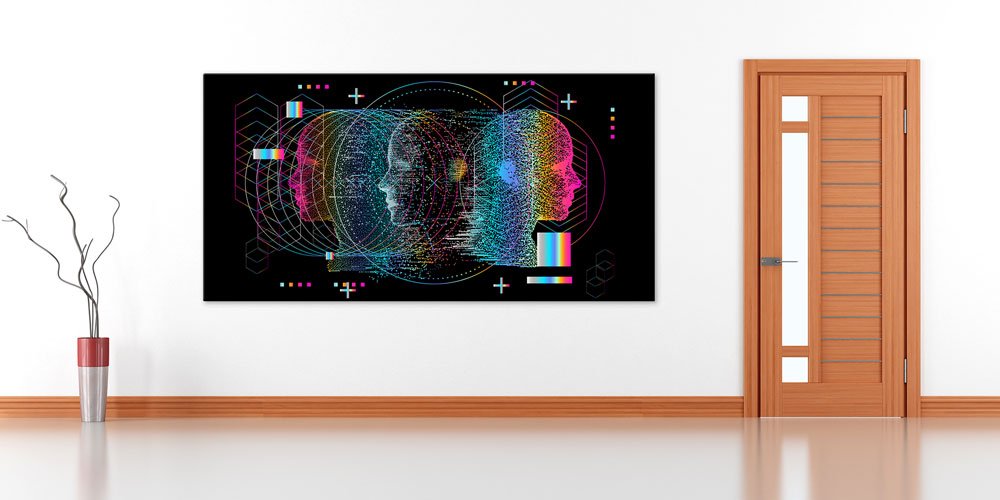 Büyük Ebat Dijital Sanat Temalı Duvar Dekoru 7823