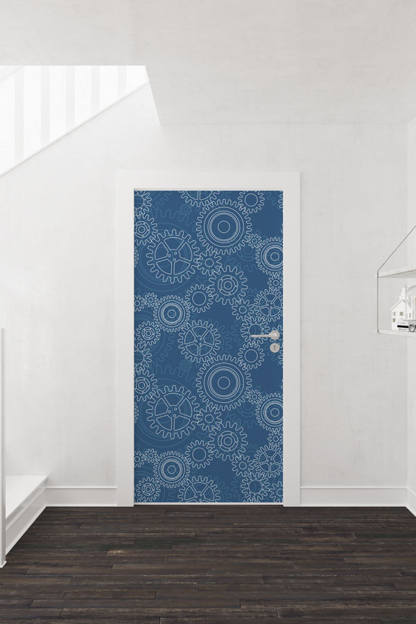 science-class-wall-art-8544-01 Dişli Çark Desenli Kapı Giydirme | Fen ve Teknoloji Sınıfı Kaplama Tasarımı 8544