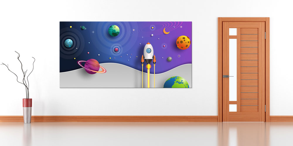 science-class-wall-decor-10227-02 Güneş Sistemi ve Uzay Keşfi Posteri - Çocuk Odası/Sınıf Duvar Dekoru 10227