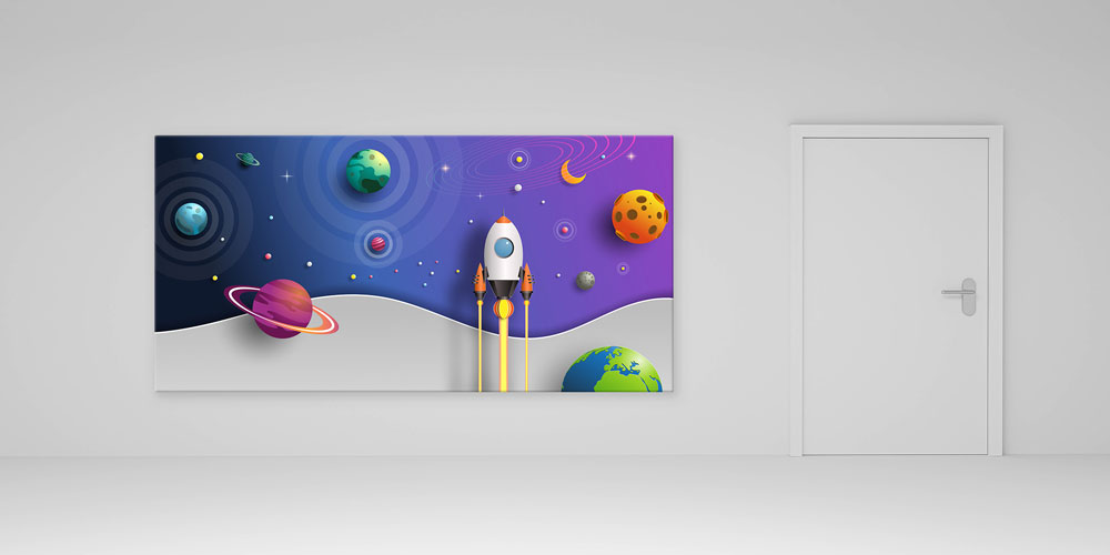 science-class-wall-decor-10227-04 Güneş Sistemi ve Uzay Keşfi Posteri - Çocuk Odası/Sınıf Duvar Dekoru 10227