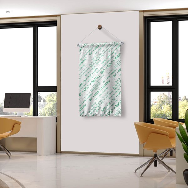 Kimyasal Denklemler Duvar Flaması - Bilim ve Formüller Temalı 10274