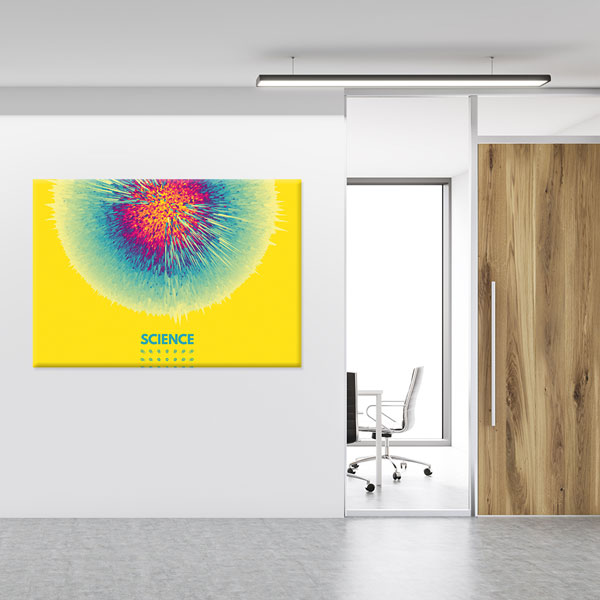Fen Bilimleri Soyut Kanvas Tablosu 10373