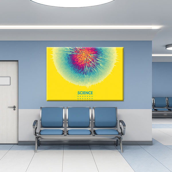 Fen Bilimleri Soyut Kanvas Tablosu 10373