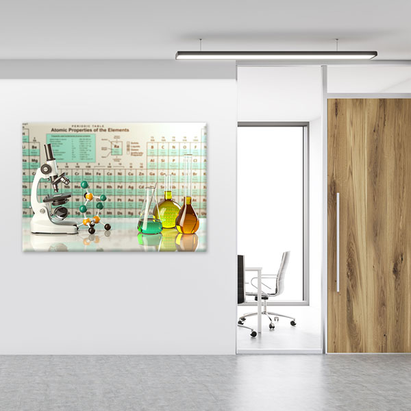 Kimya Laboratuvarı Eğitim Kanvas Tablosu 10377