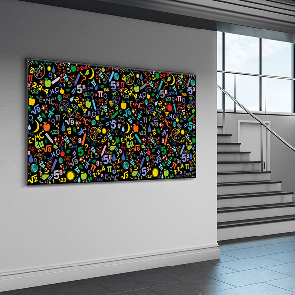 Bilimsel Simgeler Eğitim Kanvas Tablosu 10391