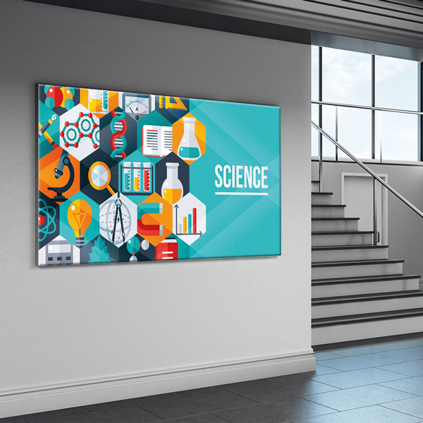 Fen Bilimleri Simgeler Eğitim Kanvas Tablosu 10393