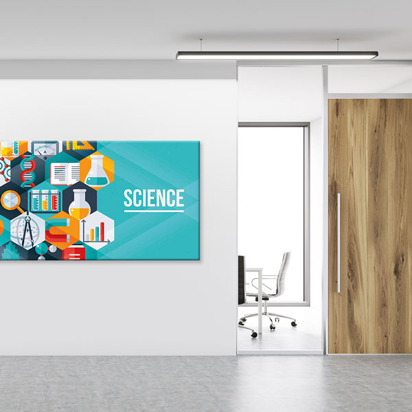 Fen Bilimleri Simgeler Eğitim Kanvas Tablosu 10393