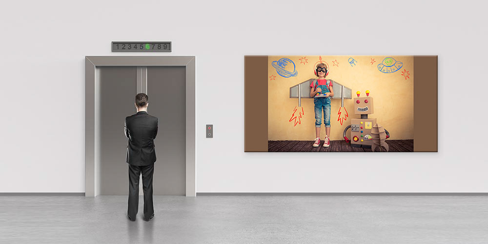 Robot ve Uzay Temalı Büyük Ebat Duvar Dekoru 7810