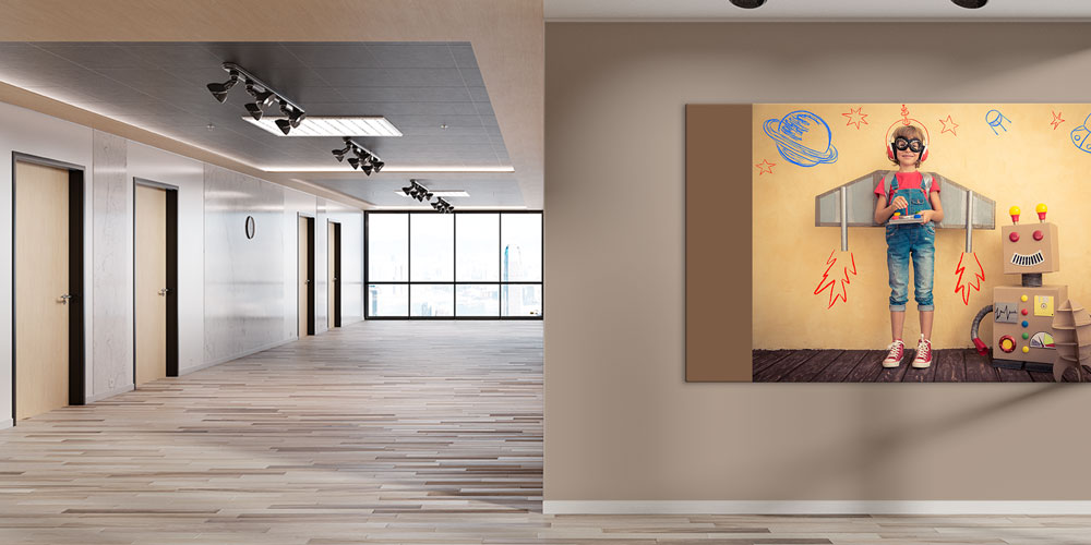 Robot ve Uzay Temalı Büyük Ebat Duvar Dekoru 7810