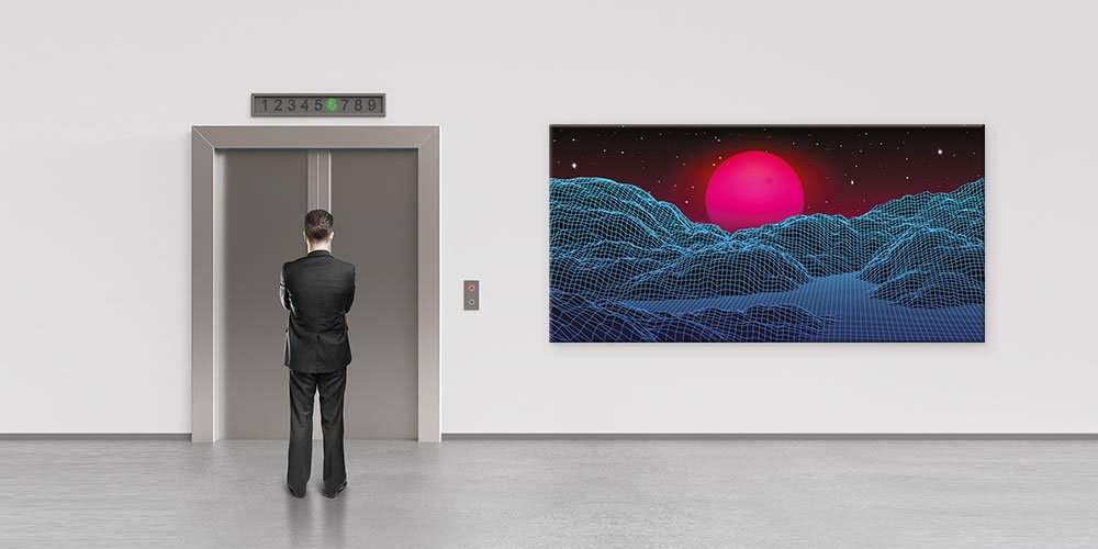 science-class-wall-decor-7828-03 Fütüristik Dijital Dağ Manzaralı Ofis Duvar Dekoru – 7828-DK