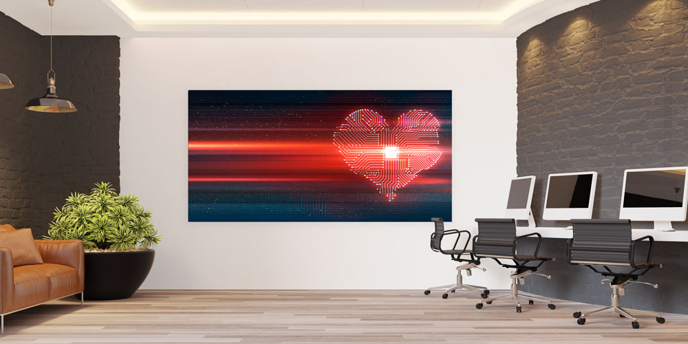 Devre Kalpli Dijital Teknoloji Ofis Duvar Dekoru – 7831-DK