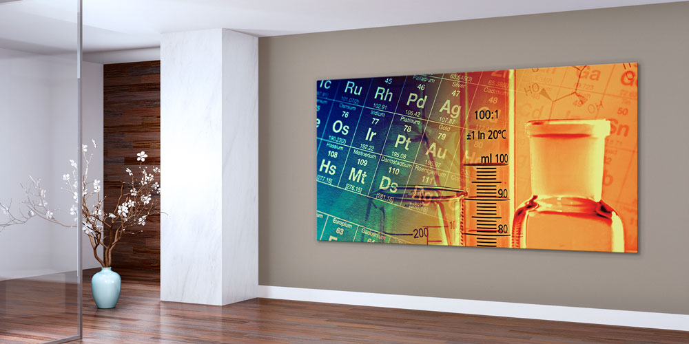 Periyodik Tablo ve Kimya Laboratuvarı Posteri - Fen Sınıfı Duvar Dekoru 7978