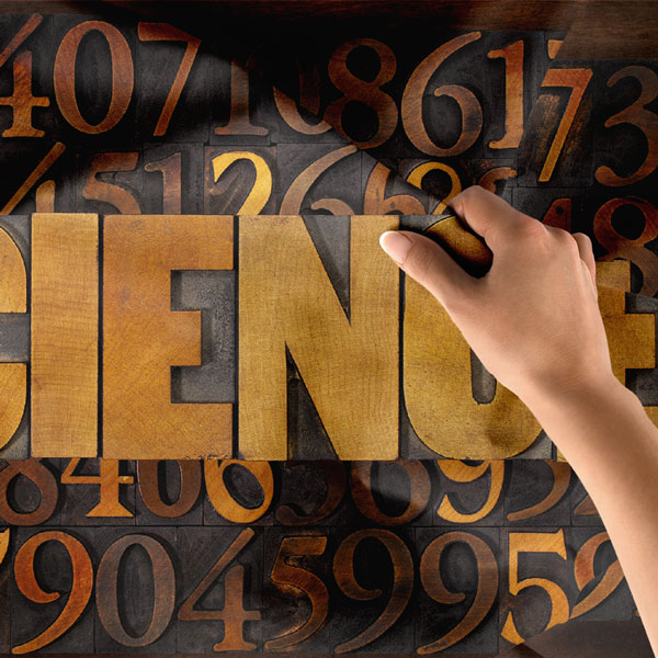 Science Yazılı Sayılar Temalı Dijital Kumaş Duvar Örtüsü 8215