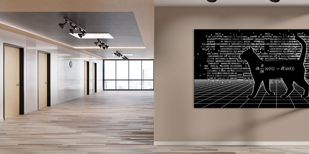 science-room-wall-decor-7822-04 Schrödinger’in Kedisi ve Kuantum Denklemi Temalı Bilim Duvar Sanatı 7822