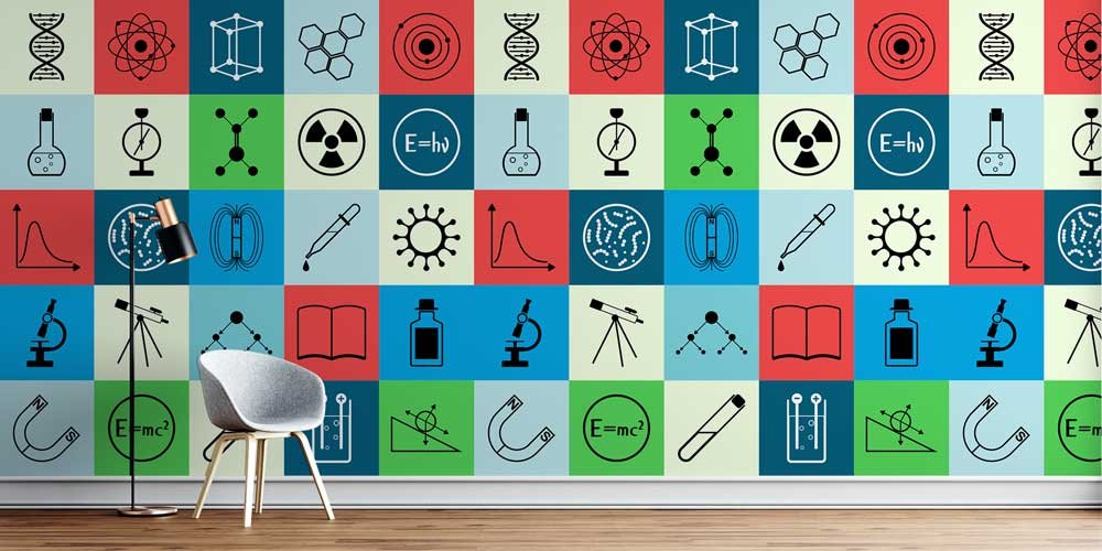 Bilimsel Semboller Duvar Kağıdı - Eğitim ve Araştırma İçin Görsel Destek 1125