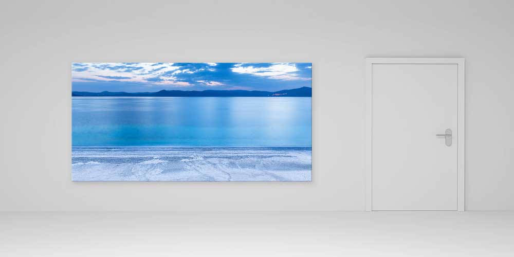 Minimal Deniz Ufku ve Sakin Su Yüzeyi Manzaralı Büyük Ebat Duvar Dekor Ürünü 11903
