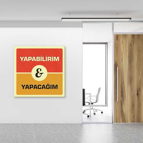 "Yapabilirim & Yapacağım" Motivasyon Posteri – 4089
