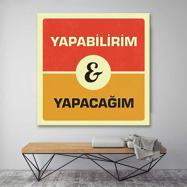 "Yapabilirim & Yapacağım" Motivasyon Posteri – 4089