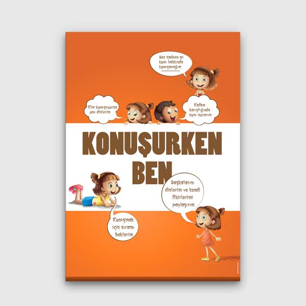 Konuşurken Ben Posteri - Sınıf İçi İletişim ve Davranış Kuralları – B-856