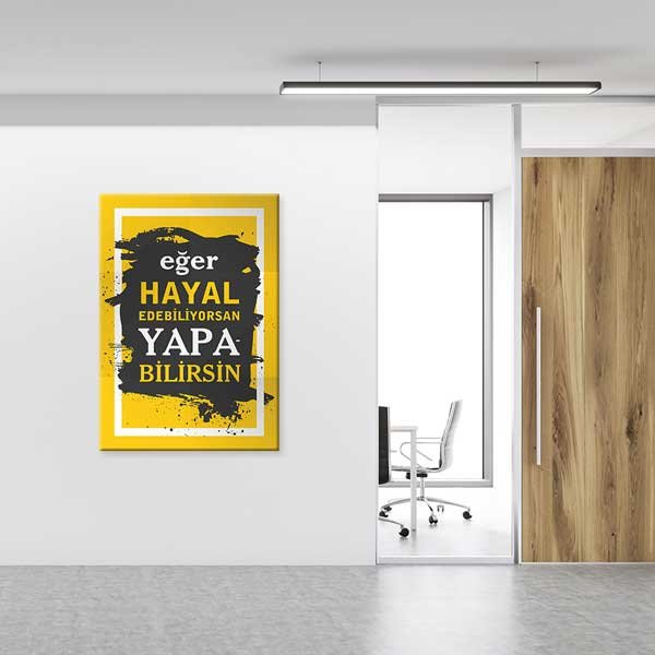 "Eğer Hayal Edebiliyorsan Yapabilirsin" Motivasyon Tablosu – 4109