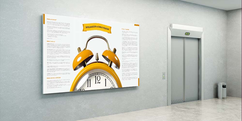 sinif-duvar-kagitlari-3088-02 Ertelemecilik ve Zaman Yönetimi Duvar Dekoru 3088