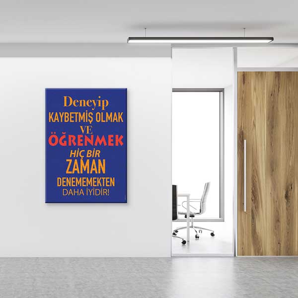 "Denemekten Korkma, Öğren" Motivasyon Tablosu – B-877