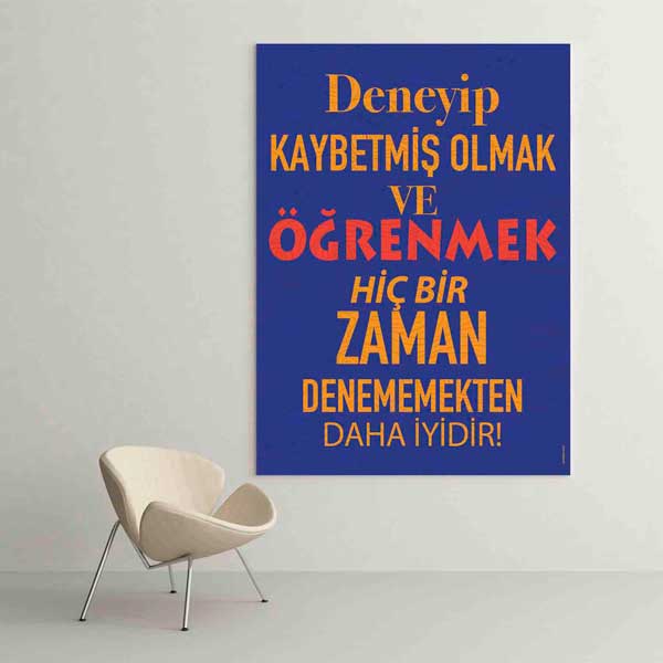 "Denemekten Korkma, Öğren" Motivasyon Tablosu – B-877