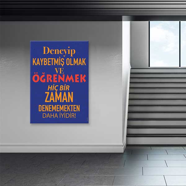 "Denemekten Korkma, Öğren" Motivasyon Tablosu – B-877