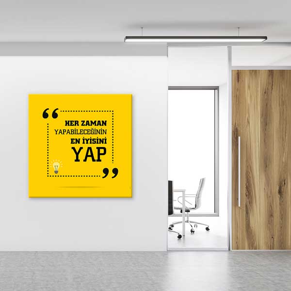 "Her Zaman Yapabileceğinin En İyisini Yap" Motivasyon Posteri – 4107